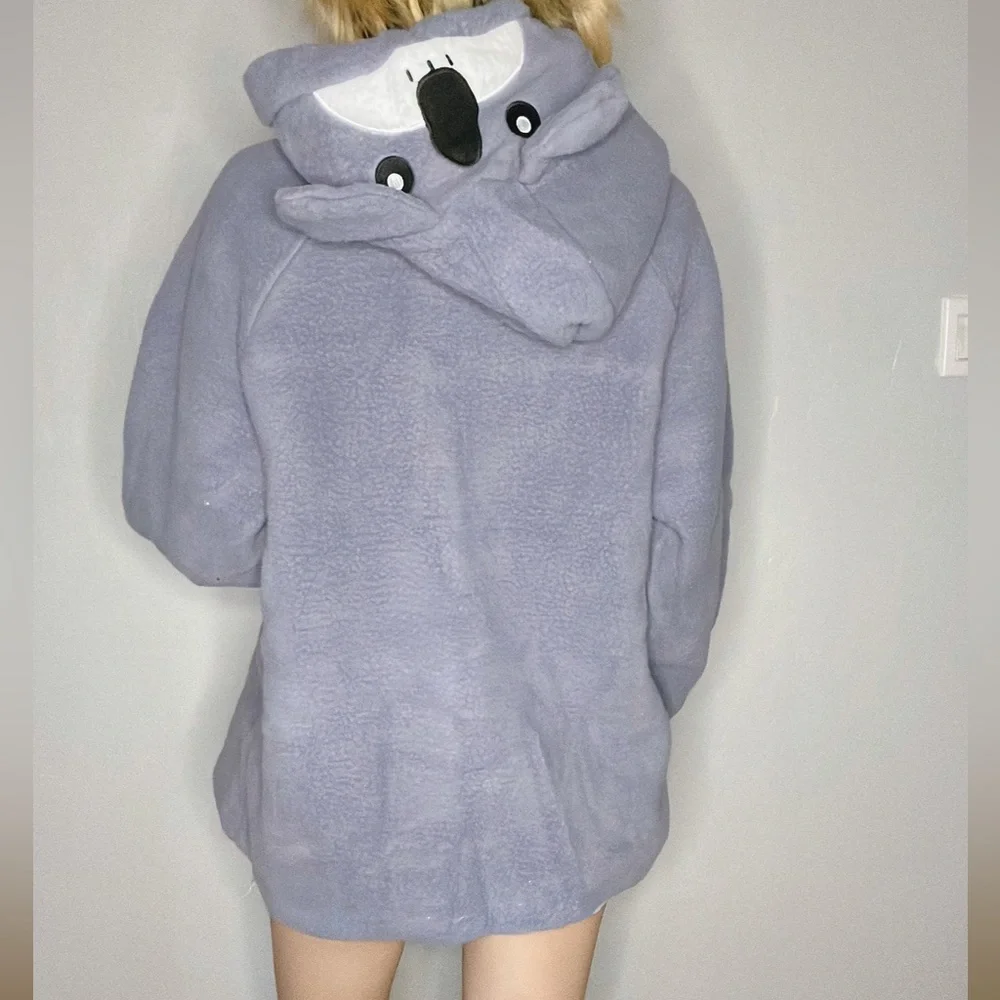 BRAND NEW! Purple blue sweater with cute bear on the hood - Picture 5 of 10